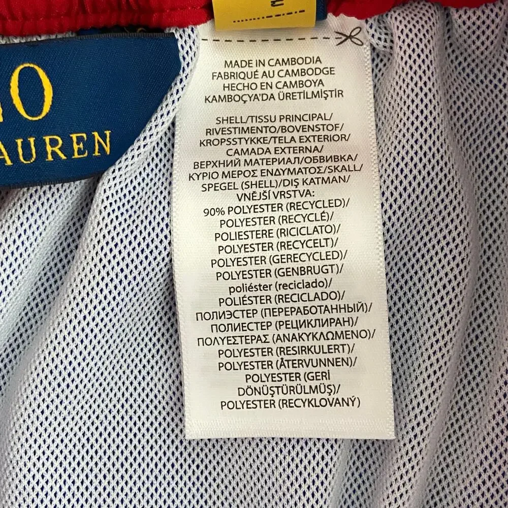 Polo Ralph Lauren Swim Trunks Men's XS Pockets Drawstring Waist Royal Blue NEW